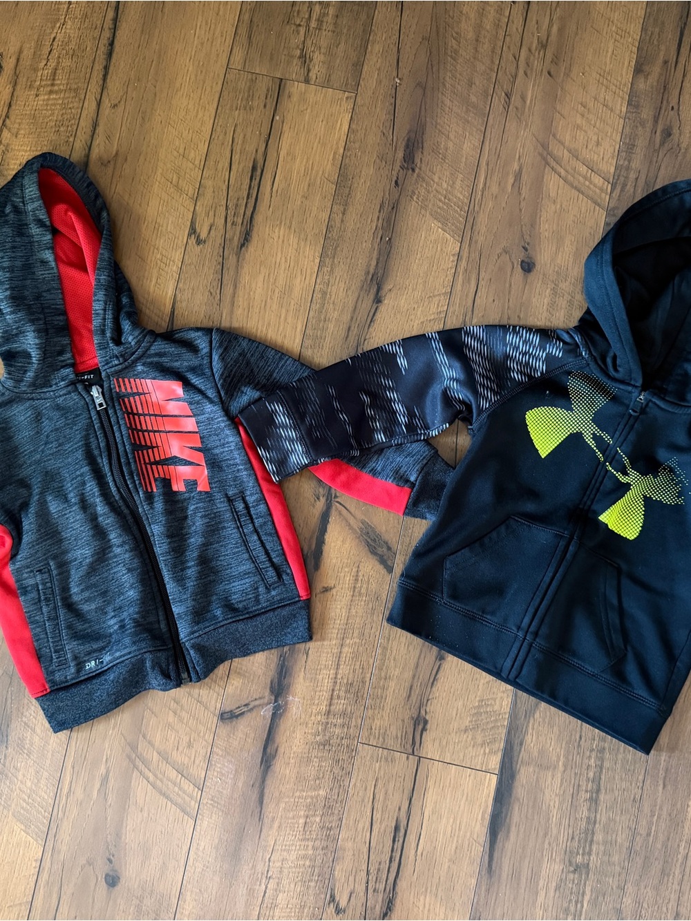 Nike / Under Armour Kids Zip Front Hoodies